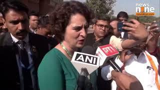 Delhi: Priyanka Gandhi Vadra Outside Parliament During Winter Session | News9