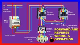 Forward Reverse Wiring and Operation (Forward Reverse Starter)