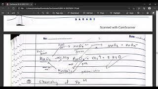 Chemistry of Manganese | Chemistry SuperSummary A/L