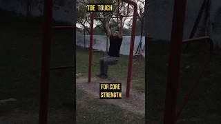 TOE TOUCH FOR CORE  STRENGTH #viral #shorts #discipline #thanosgym