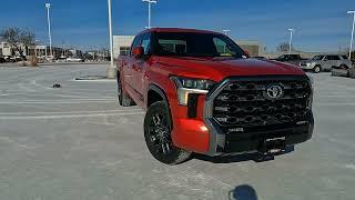 2022 Tundra Platinum CrewMax, SuperSonic Red by Toyota