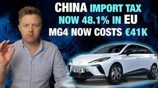 EU Raises Tax to 48.1% on China EV’s based on their behaviour