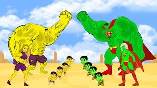 Evolution Of RADIATION SUPERMAN Family Vs Evolution Of GOLD HULK Family : Who Will Win ?