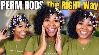 The Easiest Way To Do a PERM ROD SET | Perm Rods on Natural Hair | Step by Step