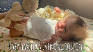 Evening Routine With Baby Harlen  Newborn Baby Daily Feeding & Changing| emilyxrebors