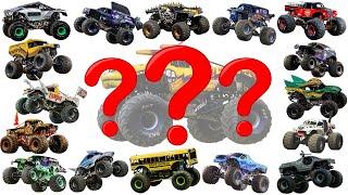 Monster Vehicles - Monster Truck, Monster Jam, Monster School Bus - Guess The monster Vehicle Name