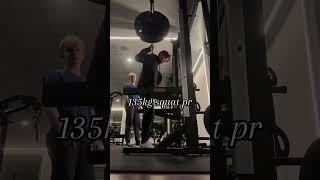 Almost 2x bw squat