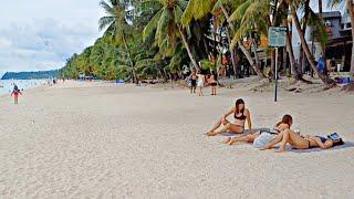 This is BORACAY White Beach Path on July 16 2024 1:30pm Walk From Station 3 to Station 1