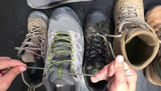 How to tie your hiking boots