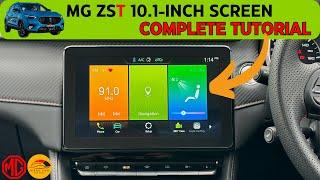 MG ZST / ZS Tutorial - 10.1 Inch Infotainment Screen - Feature Walkthrough / Complete User Guide