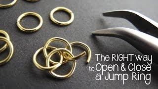 How to Open and Close a Jump Ring the Right Way - Jewelry Tutorial HQ