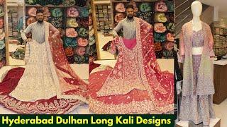 Dulhan Shaadi Designer Long Kali Designs / Wedding Special Fancy Bridal Collections #@Zubia Elite