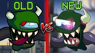 FNF': Vs Impostor V4 - Sussus Toogus, Lights Down, Reactor, Ejected (Old Vs New) (green impostor)