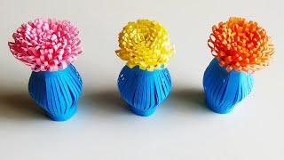 Paper Flower pot# Shorts#DIY#Craft