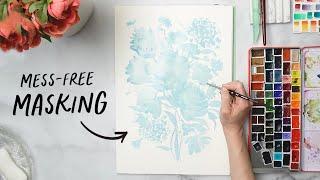 The dark side of watercolor. How to use masking fluid without the mess