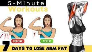 5 Minute Simple FLABBY ARMS Workout  ANYONE CAN DO IT