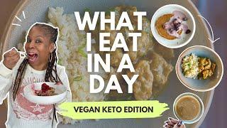 What I Eat in a Day – Vegan Keto | Pancakes | Seitan Curry & Decadent Dessert | Recipes for Fat Loss