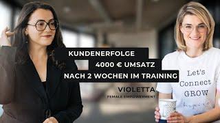 4000 € Umsatz nach nur 2 Wochen als nebenberuflich selbstständiger Coach (Kundeninterview)