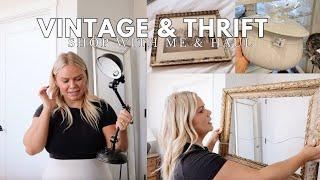 THRIFT WITH ME & Home Decor Haul | Antique Home Decor Shop With Me | Creating a unique home.