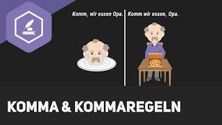 Komma & Kommaregeln - einfach erklärt!