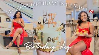 MY FIRST BIRTHDAY IN CANADA | DINNER VLOG | GYM ️‍️|  #canada #birthdayvlog #eqyasekyiwaa