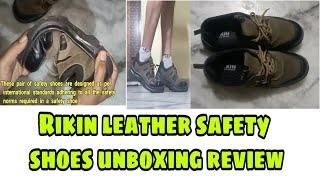 Rikin leather safety shoes unboxing review