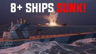 Sinking 8 Ships in ONE DAY with Type II Uboat!