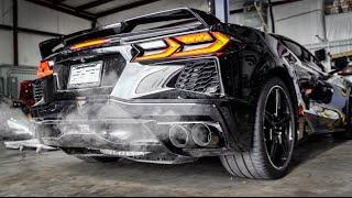 BRUTAL C8 Corvette Exhaust SOUND! AWE PERFORMANCE TRACK Exhaust!