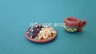 como hacer mole con arroz en porcelana fria / cold porcelain