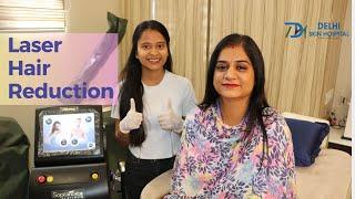 Laser Hair Reduction Treatment - The most advanced LHR machine at Delhi Skin Hospital Sirsa
