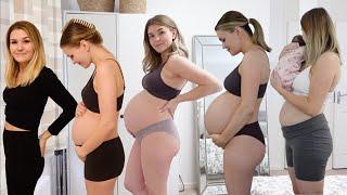 PREGNANCY TRANSFORMATION Week by Week: 8 Weeks Pregnant to 40 Weeks Pregnant (+ 9 Days Postpartum!)
