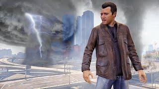 قراند 5 : إعصار قوي يضرب لوس سانتوس | GTA V MEGA Tornado