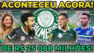 ACONTECEU AGORA! NICOLA TRAZ NOTÍCIAS ATUALIZADAS DE NOVOS REFORÇOS NO PALMEIRAS! NOTÍCIAS DO VERDÃO