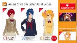 Anime Style Character Asset Series PV English ver. by Game Asset Studio