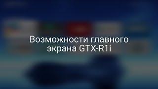 Возможности главного экрана Geotex GTX-R1i