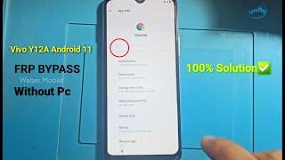 How to Bypass Frp Lock Vivo Y12A Android 11 New Security 2022 Without Pc 100% Work Waqas Mobile