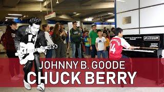 Johnny B Goode Piano Impresses Girls at London Tube Station  Cole Lam