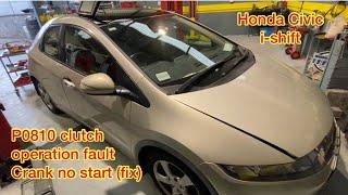 Honda Civic P0810 No crank no start repair