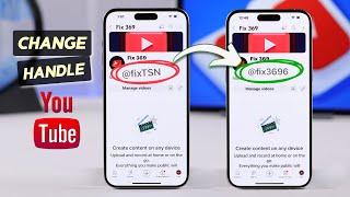 How to Change Handle on YouTube Channel by Mobile! [Username]