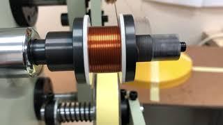 Inductor / coil winding machine in action