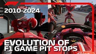 Evolution Of F1 Pit Stops On F1 Games (2010-2024)