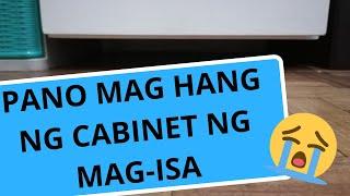 (Eng. Subs) Hanging Cabinet - at paano mag kabit.