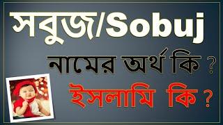 সবুজ নামের ইসলামিক অর্থ কি/Sobuj Meaning in Bengali?