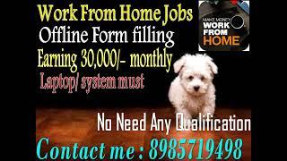 Work from home Offline Typing Jobs