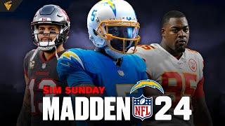 Chargers at Chiefs | vs Buccaneers - Madden Simulation (2024) | Director LIVE