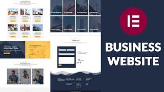 How to make a Business / Construction Website using WordPress & Elementor 2024 [FREE]