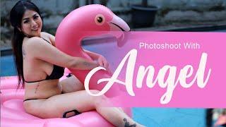 Photoshoot with ANGELRICH | Serunya Main Balon Bebek sampai basah basahan ulalaaa