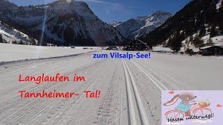 Cross-country skiing in the Tannheimer valley - to the Vilsalpsee