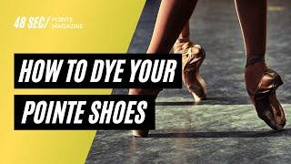 Ingrid Silva Pointe Magazine - How to dye your pointe shoes