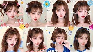 Super Easy & Cute Short Hairstyles Tutorials Korean Style for Girls